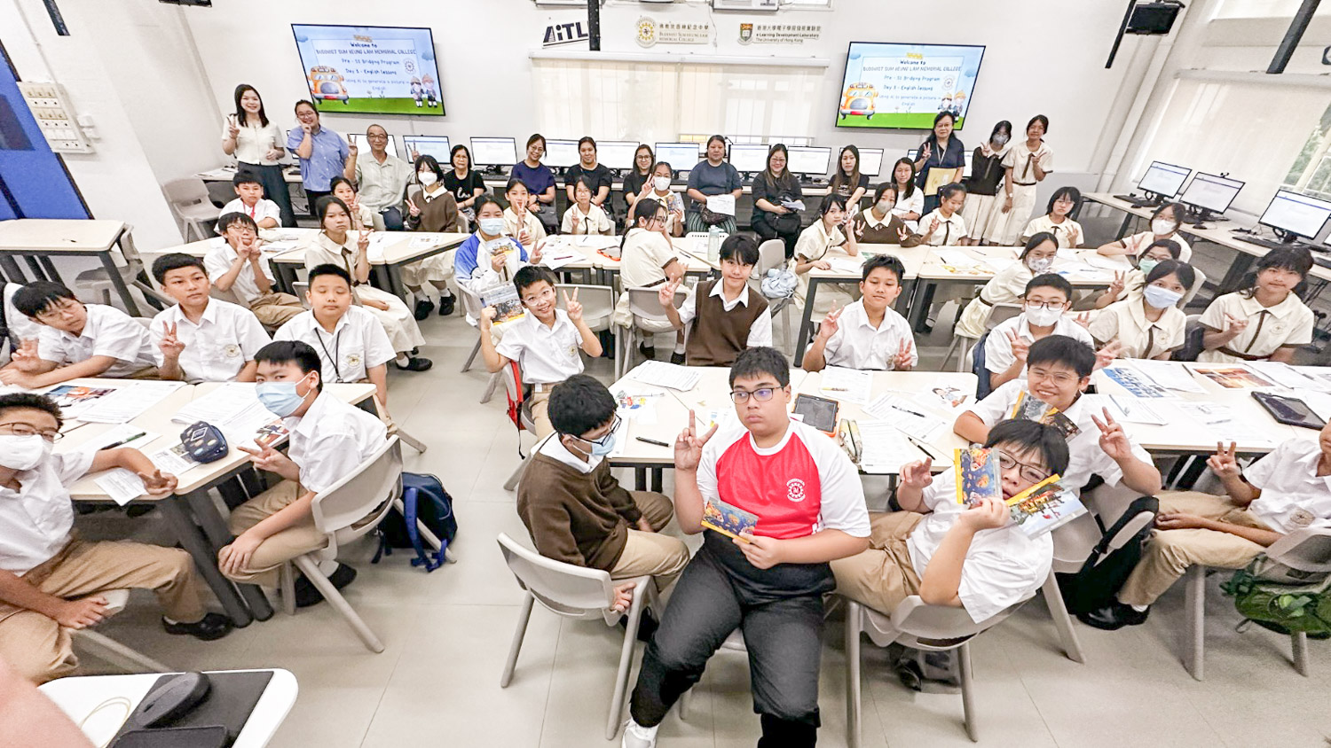 bsc_20250722a_01 中一新生適應課程公開課「AI in English」榮幸迎來香港中文大學課程與教學學系客座助理教授施敏文博士蒞臨指導