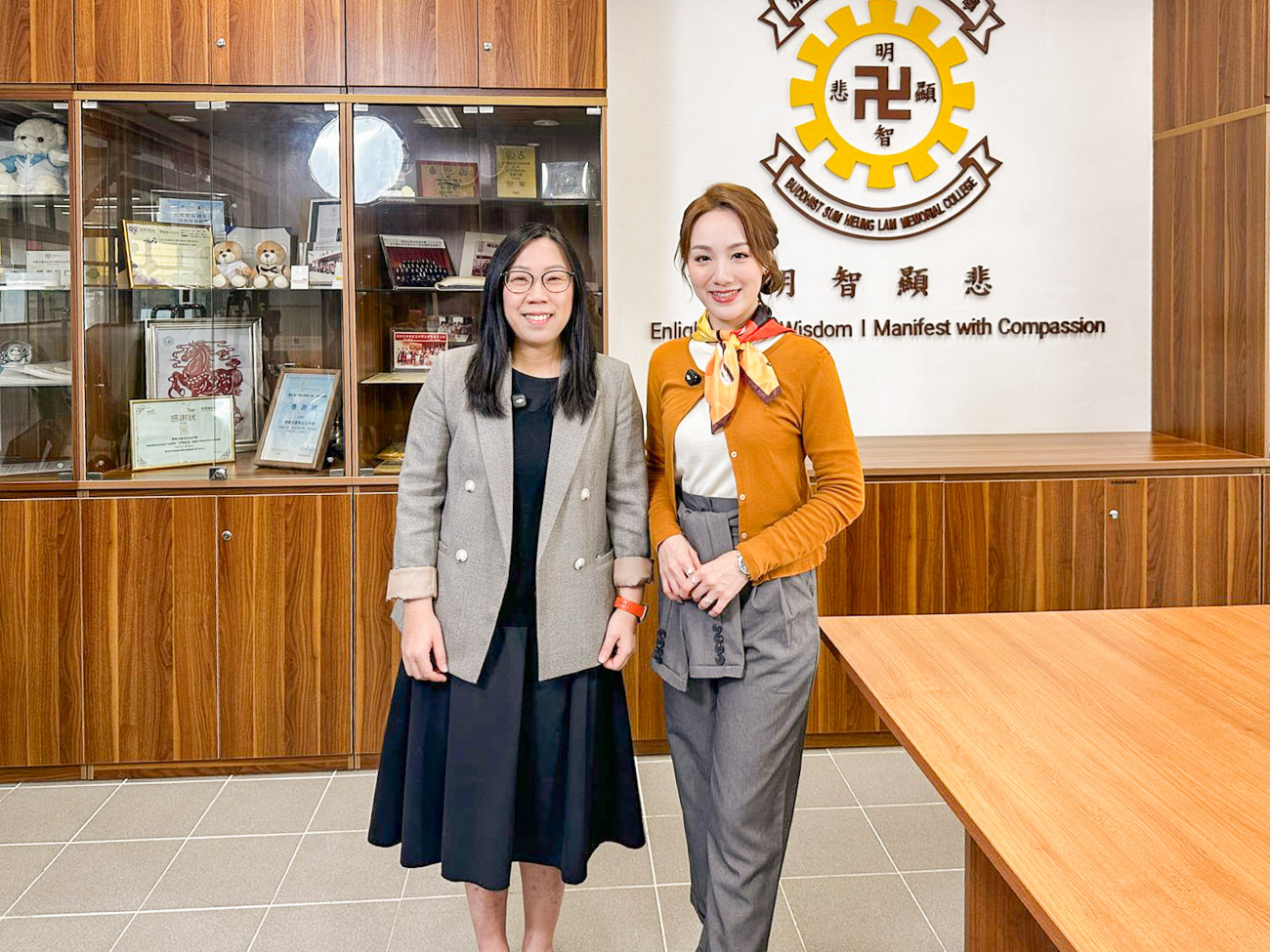 VIU TV攝影團隊來到沈中拍攝「學界Create, Like and Share」第三季節目