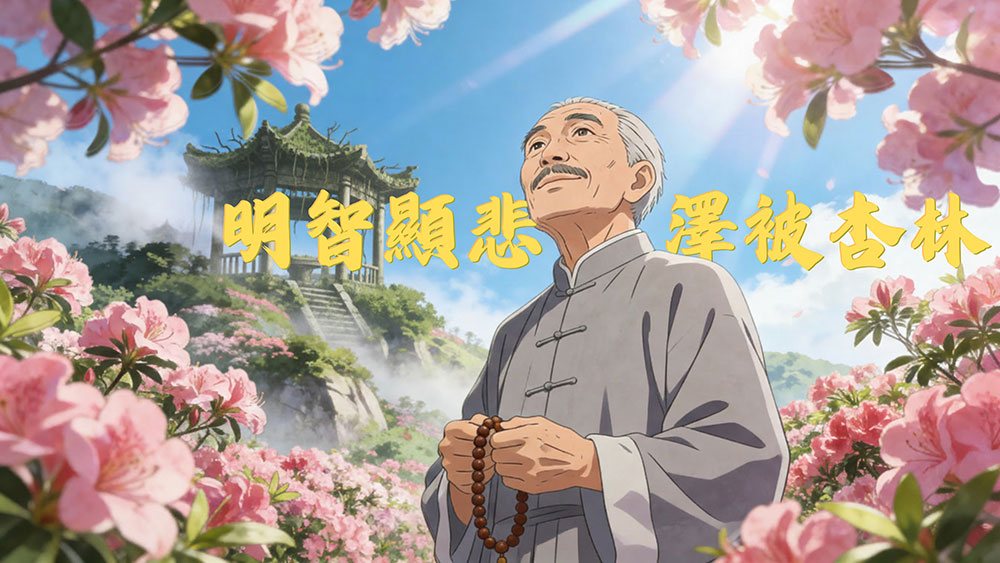 沈中張天心同學創作《沈香林居士—明智顯悲,澤被杏林》AI動畫 創新演繹先賢沈香林居士傳奇一生